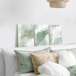 Sage Green Abstract Wall Art Set of 3