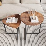 Industrial Nesting Coffee Table Set of 2