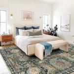 Washable Area Rugs - Vintage Tribal Design, 3' x 5