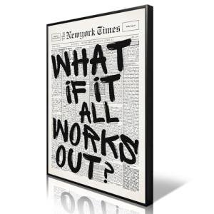 Inspirational Black and White Wall Art Poster