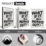 Inspirational Black and White Wall Art Poster