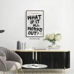 Inspirational Black and White Wall Art Poster