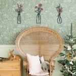 Metal Flower Wall Art Set - Rustic Farmhouse Decor