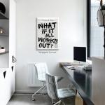 Inspirational Black and White Wall Art Poster