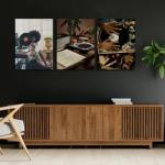 Black Girl Wall Art Set - 3 Canvas Prints