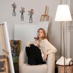 Metal Flower Wall Art Set - Rustic Farmhouse Decor