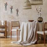 Metal Flower Wall Art Set - Rustic Farmhouse Decor