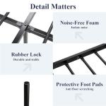 Victorian Style Queen Metal Bed Frame, Black