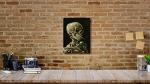 Vincent Van Gogh Skeleton with Cigarette Canvas Art