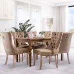 Set of 6 Modern Velvet Dining Chairs