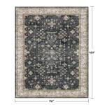 Black Washable 8x10 Area Rug for Any Room