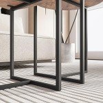 Industrial Nesting Coffee Table Set of 2