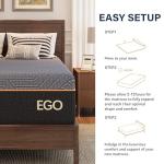 EGOHOME 14 Inch Copper Gel Queen Mattress