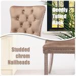 Set of 6 Modern Velvet Dining Chairs