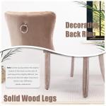 Set of 6 Modern Velvet Dining Chairs