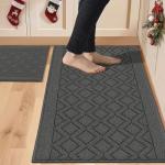 Soft Anti-Slip Kitchen Rug Mats - 2 Pieces
