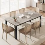 Industrial Large Dining Table for 6-8 People
