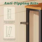 Narrow Console Table Set with Charging Station