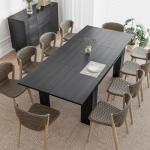 Extendable Farmhouse Dining Table for 6-10 People