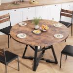 Vintage 42-Inch Round Dining Table for 4