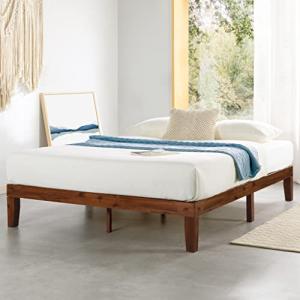 Mellow Naturalista 12 Inch Solid Wood Bed, Cal King