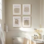 Set of 4 Framed Matisse Neutral Wall Art 11x14