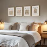 Set of 4 Framed Matisse Neutral Wall Art 11x14