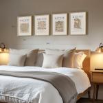 Set of 4 Framed Matisse Neutral Wall Art 11x14