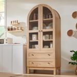 Tall Arched Pantry with Drawers and Adjustable Shelves