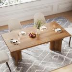 Tribesigns 63-Inch Farmhouse Dining Table for 4-6