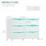 YITAHOME 8 Drawer Farmhouse Dresser in White