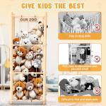 Wooden Cute Zoo Stuffed Animal Storage Organizer
