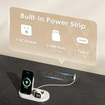 63" TV Stand with Storage and LED Lights