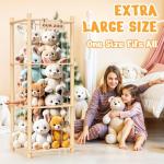 Wooden Cute Zoo Stuffed Animal Storage Organizer