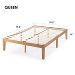 Mellow Naturalista 16 Inch Solid Wood Queen Bed