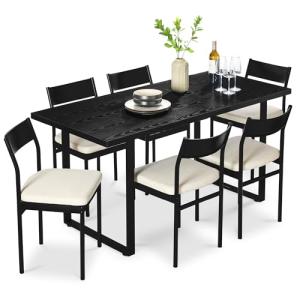 7-Piece Modern Dining Room Set with Chairs