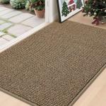 BEQHAUSE Non-Slip Washable Dirt Trapper Door Mat