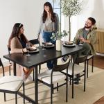 7-Piece Modern Dining Room Set with Chairs