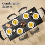 7-Piece Modern Dining Room Set with Chairs