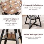 51'' Round Pedestal Dining Table Seats 6