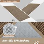 BEQHAUSE Non-Slip Washable Dirt Trapper Door Mat
