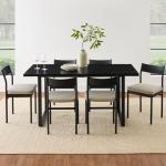 7-Piece Modern Dining Room Set with Chairs