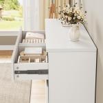 White 6-Drawer Modern Dresser for Bedroom