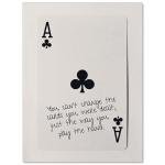 Funky Black and White Ace Poker Canvas Art