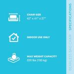 Inflatable Lounge Chair with Flocking Texture