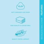 Inflatable Lounge Chair with Flocking Texture