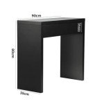 Black Console Table with Drawer by Oikiture