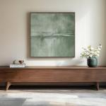 Sage Green Abstract Canvas Wall Art 30x30