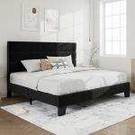SHA CERLIN King Velvet Upholstered Bed Frame