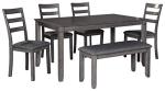 Bridson Modern 6-Piece Gray Dining Set